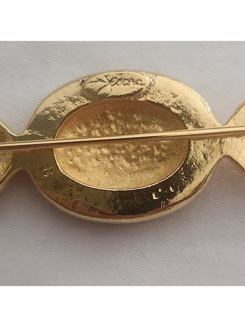Vintage Rare Jesara Goldtone Metal Partridge Unicorn Multi Animal Brooch Pin - Picture 3 of 4
